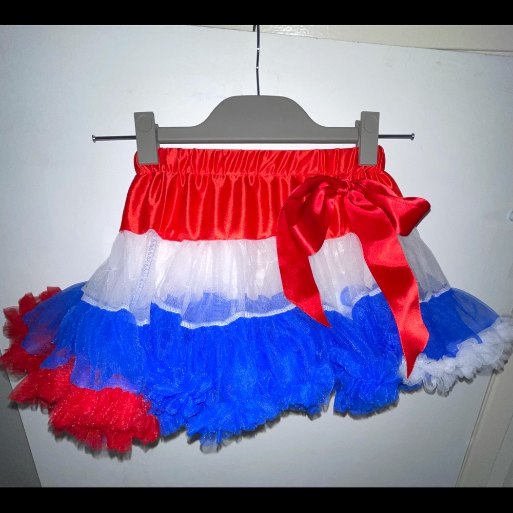 🌹HOST PICK🌹 ✨3 FOR $18✨ MIX & MATCH Red, White & Blue Tutu; Fits Girls 7-10